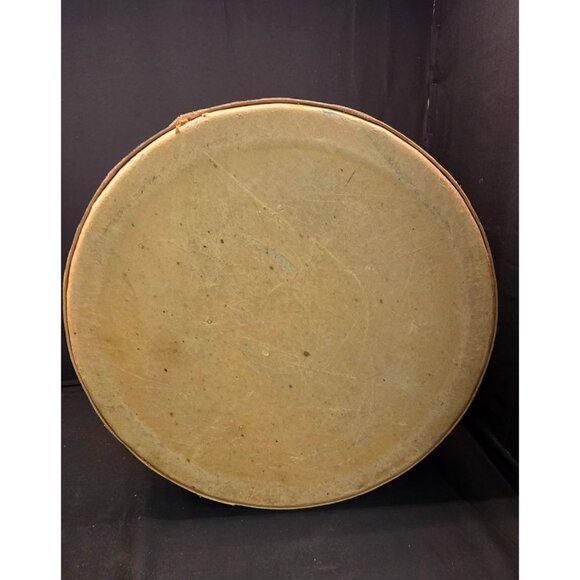 Large Primitive Vintage Wooden Cheese Box with Lid Country Rustic Decor - Picture 12 of 12